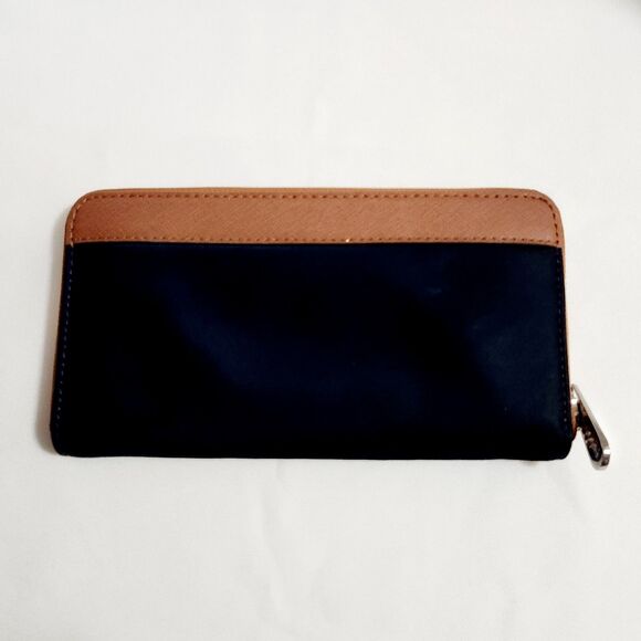 Michael Kors Wallet Navy Blue Leather Colgate Continental Full Zip Long Billfold - Picture 2 of 8